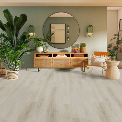 wood look flooring in entry way